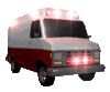 ambulance with lights flashing