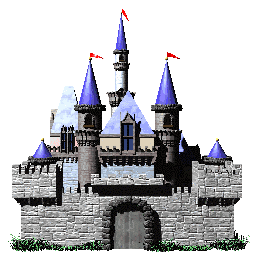 castle with pennants
