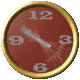 clock running backwards
