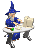 computer wizard casting spell