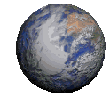 Earth rotating