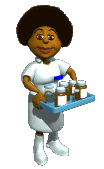 nurse with pill tray