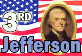 Third President Thomas Jefferson