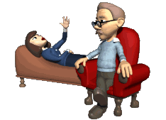 psychiatrist with patient on couch