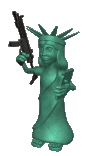 Statue of Liberty with gun