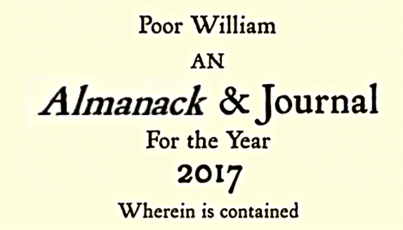 Poor William's Almanack - Wherein Is Contained: