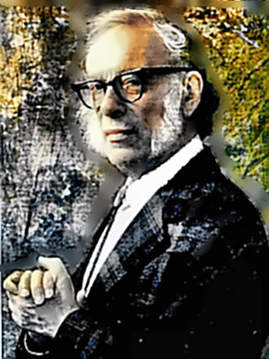 Writer Isaac Asimov portrait