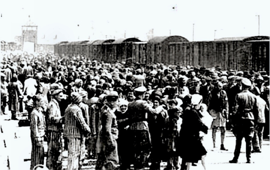 Auschwitz - Jews arriving in trains
