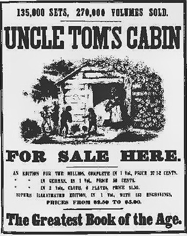 Beecher Stowe - Ad For Uncle Tom's Cabin