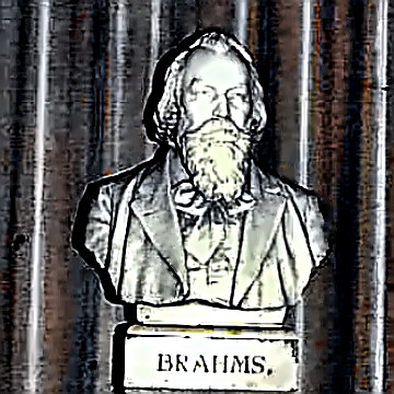 Bust of Composer Johannnes Brahms