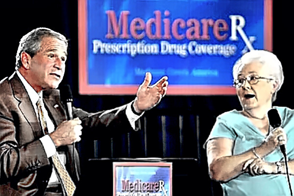 President Bush selling Medicare drug program while New Orleans drowns