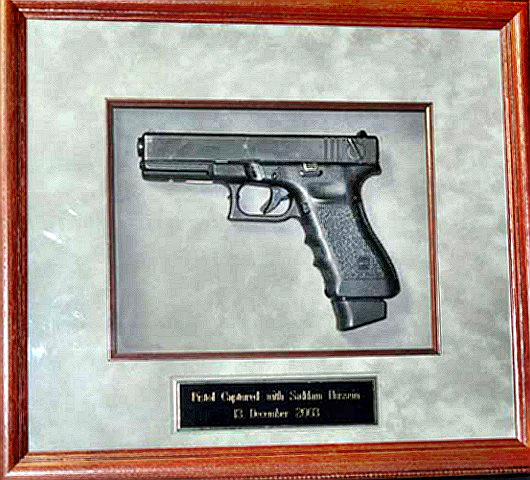 George Bush's Saddam pistol war trophy