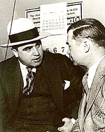 'Scarface' Al Capone with his Lawyer