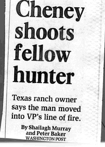 Cheney shooting - newspaper report
