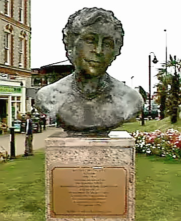 Bust of Writer Agatha Christie