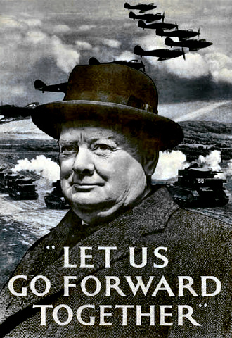 Sir Winston Churchill wartime poster