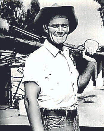 Actor Chuck Connors as The Rifleman