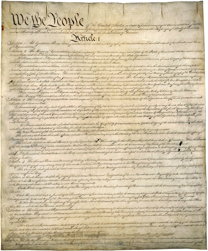 Constitution manuscript