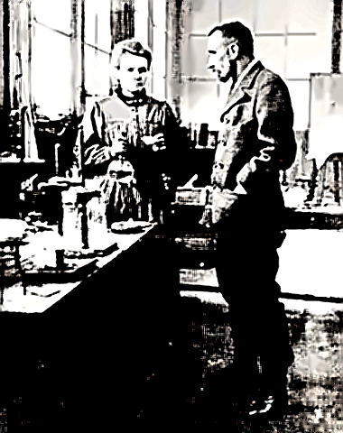 Scientists Marie and Pierre Curie