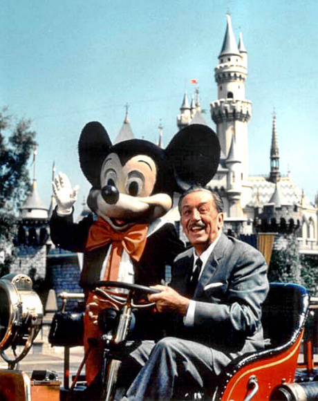 Walt Disney with that mouse