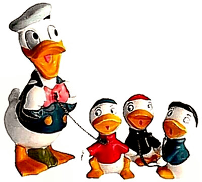 Donald Duck & nephews Huey, Louie, Dewey