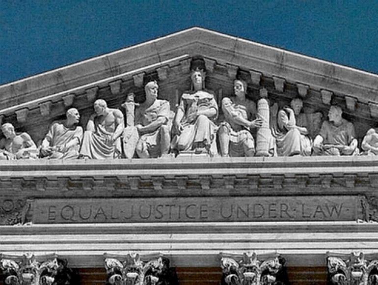 Equal Justice Motto on US Supreme Court