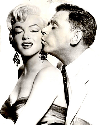 Actor Tom Ewell with Marilyn Monroe