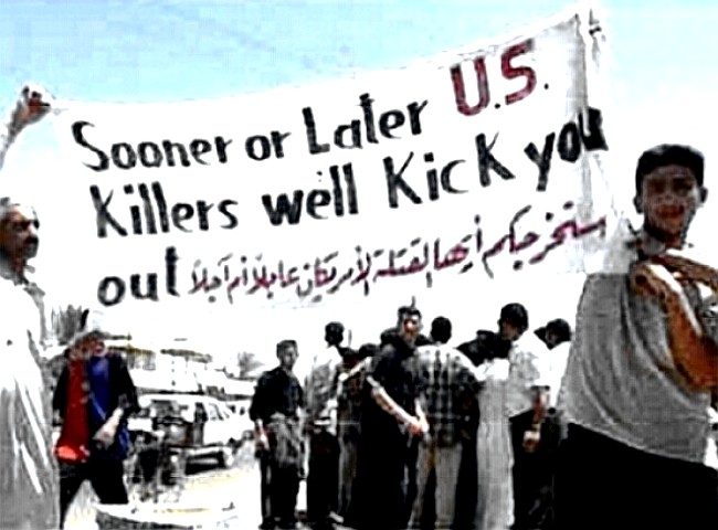 Fallujah US Out banner