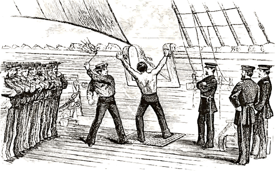 flogging on a navy ship