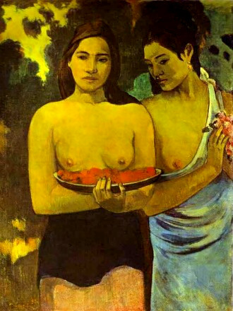 Paul Gauguin - His work: Two Tahitian Women