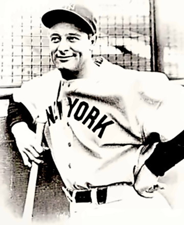 Baseball Great Lou Gehrig