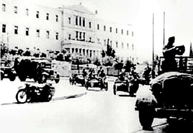 Athens Greece - German camp in city