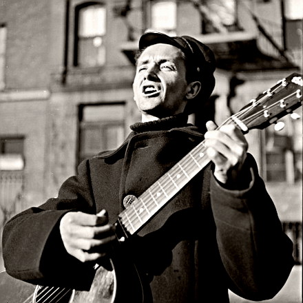 Folk Singer and Songwriter Woody Guthrie