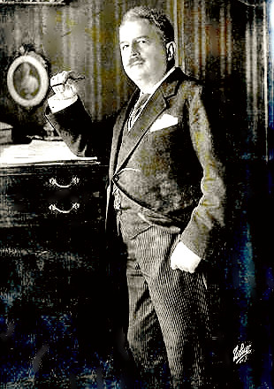 Composor Victor Herbert at his desk