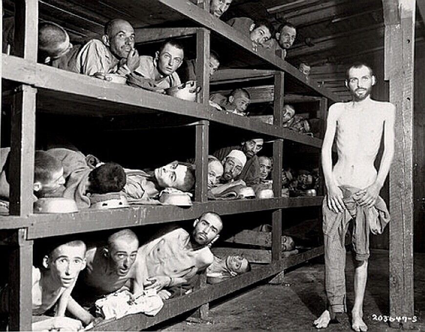 Holocaust - Buchenwald 5 prisoner barracks