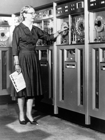 Grace Hopper working on Univac