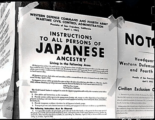 Japanese WW-2 Relocation Order