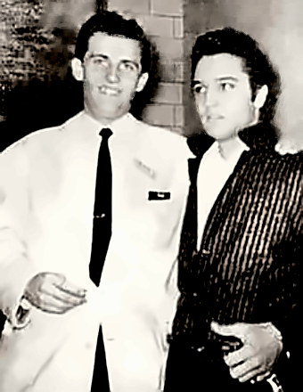 Songwriter Merle Kilgore with Elvis