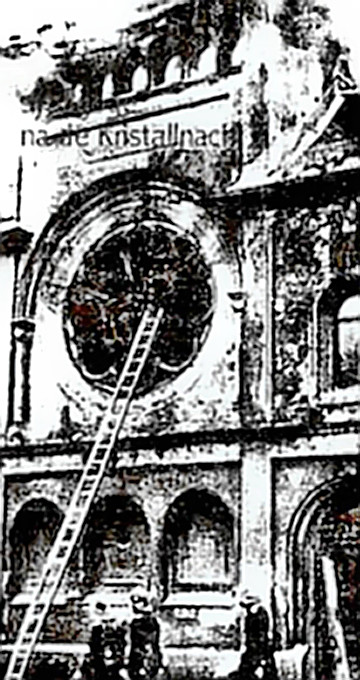 Kristallnacht - destroyed synagogue