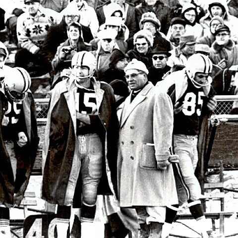 Coach Vince Lombardi at work