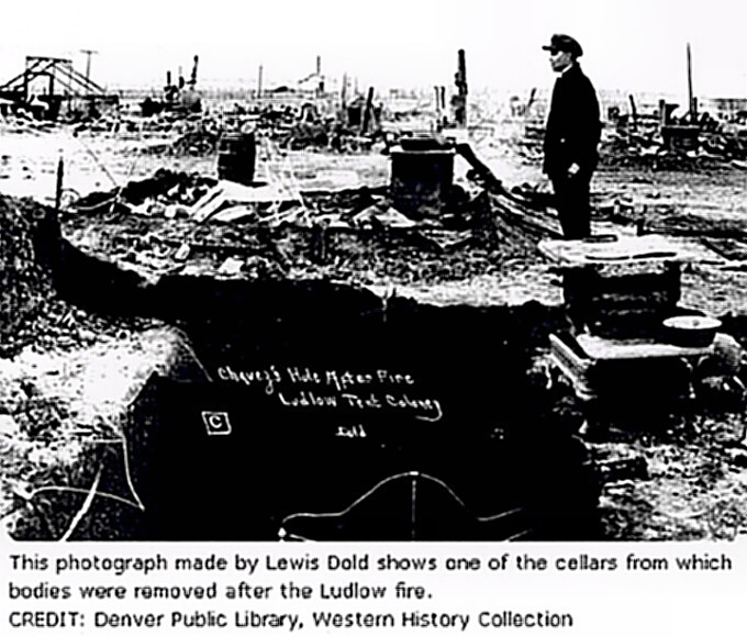 Ludlow, Colorado - Guard destruction of camp