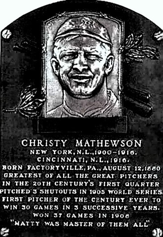 Hall of Famer Christy Mathewson