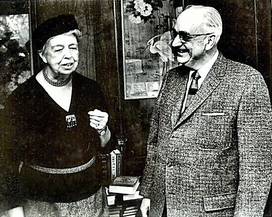 Dr. Menninger with Eleanor Roosevelt