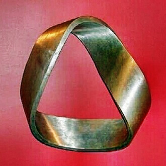 mobius strip of metal