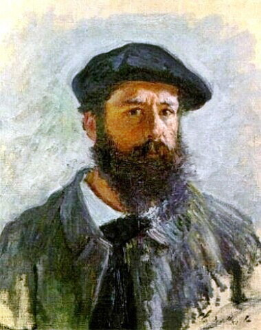Painter Claude Monet self-portrait