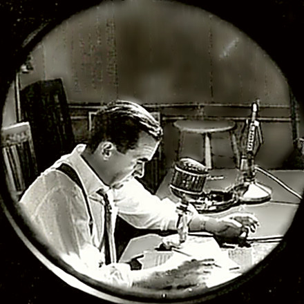 Jounalist & Broadcaster Edward R. Murrow in 1957