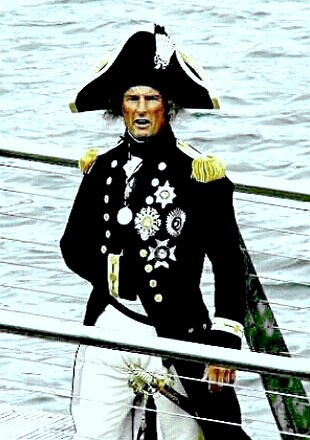 Portrayal of Admiral Nelson as he looked at Trafalgar