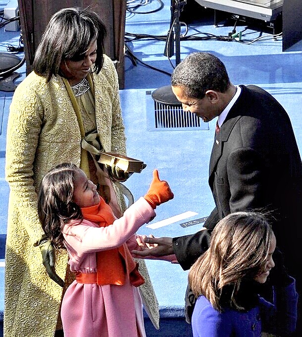 Obama First Inauguration - his kids say it all