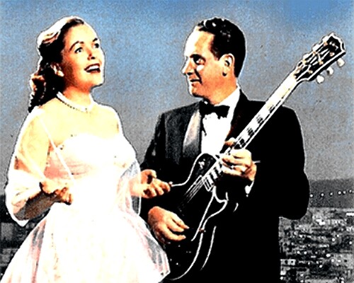 Singer Mary Ford with Les Paul