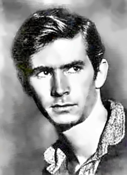 Actor Anthony Perkins as Norman Bates